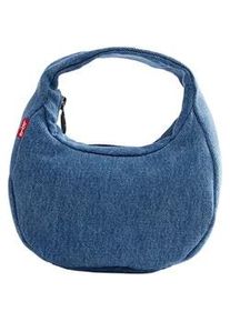 Levi's Hobo LEVI'S, Damen, Gr. B/H/T: 19cm x 15,5cm x 6cm, indigo mid wash 6, Web, Baumwolle, unifarben, Taschen Hobo, mit Rei&szlig;verschluss