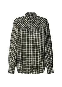 Pepe Jeans f&uuml;r Damen. PL3051247 Nala graues Hemd (M), L&auml;ssig, Viskose, Langarm