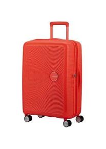 Hartschalen-Trolley American Tourister "SOUNDBOX, in verschiedenen Farben und Gr&ouml;&szlig;en", Gr. B/H/T: 46,5cm x 67cm x 29cm 71,5 l, neon orange, Polypropylen, unifarben, Koffer, Reisekoffer Trolley Aufgabegep&auml;ck TSA-Zahlenschloss Volumenerweiterung