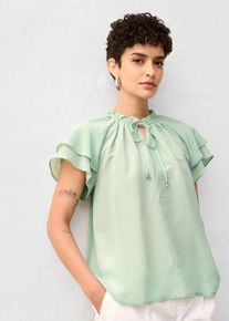 bonprix Tunika mit Seidenanteil, gr&uuml;n, Gr.50, verspielte Premium Tunika mit Seidenanteil, aus Seide