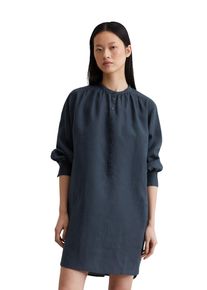 Marc O'Polo MARC O'POLO Damen Midikleid "aus leichter Qualität"muted blau, Gr. 40, unifarben, Obermaterial: 100% Leinen; Futter: 100% Nicht verfügbar, Kleider