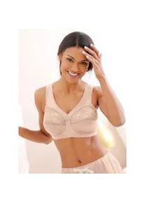 Entlastungs-BH Glamorise, Damen, Gr. 90, Cup F, beige (puder), 50% Polyamid, 40% Polyester, 10% Elasthan, BHs Entlastungs-BH