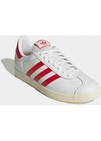 Sneaker Adidas ORIGINALS "GAZELLE", Herren, Gr. 43, wei&szlig; (core wei&szlig;, better scarlet, cream wei&szlig;), Leder, Synthetik, Schuhe Sneaker