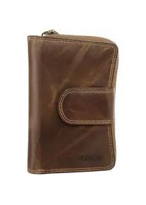 Geldb&ouml;rse BAGAN, Damen, braun, Leder, vintage, Kleinlederwaren, echt Leder