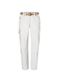 Outdoorhose LPO "Krempelhose KENORA ROLL UP II", Damen, Gr. 50 (XL), Normalgr&ouml;&szlig;en, wei&szlig;, 70% Baumwolle; 30% Polyamid, Hosen Outdoorhose, Schnelltrocknend und atmungsaktiv
