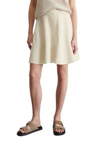 Marc O'Polo MARC O'POLO Damen Webrock "aus reinem Leinen"silky stone, casual, Gr. 42, unifarben, Obermaterial: 100% Leinen; Futter: 100% Nicht verfügbar, Röcke