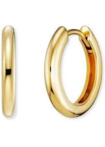 Paar Creolen Engelsrufer "Lola", gold (gelbgoldfarben), Ohrringe, Damen, 16mm, Silber 925 (Sterlingsilber)