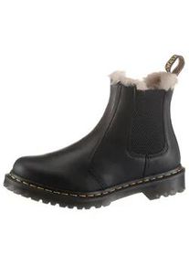 Chelseaboots Dr. Martens "Leonore", Damen, Gr. 40, schwarz, Elastischer Einsatz, Leder, Schuhe Chelseaboots, Chunky Boots, Plateau Schuh, Boots mit Warmfutter, Topseller