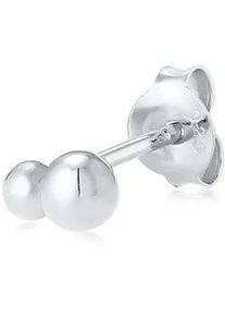 Single-Ohrstecker Elli "Single Ohrstecker Kugel Design 925 Silber", Damen, Gr. onesize, ohne Stein, Silber 925 (Sterlingsilber), silber, Ohrringe