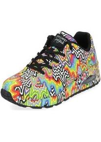 Sneaker Skechers "Skechers Sneaker Lederimitat", Damen, Gr. 37, bunt (multicolor), Lederimitat, Schuhe Sneaker