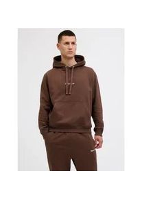 Jack & Jones Kapuzensweatshirt JACK & JONES "JORNORREBRO EMB SWEAT HOOD NOOS", Herren, Gr. M, deep mahogany, angeraute Sweatware, Obermaterial: 89% Baumwolle, 11% Polyester, unifarben, relaxed fit normal, Rundhals, Rippb&uuml;ndchen, Sweatshirts, mit Logo Print