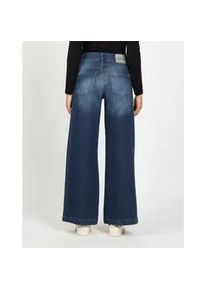 Weite Jeans Gang "94PAIGE WIDE", Damen, Gr. 26, N-Gr, cosy dunkelblau, Denim/Jeans, Obermaterial: 94% Baumwolle, 5% Elastomultiester, 1% Elasthan, regular fit, Jeans, mit eingesetztem Seitenstreifen