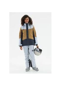 Skijacke WHISTLER "Kingland", Damen, Gr. 40, blau, hellbraun, 100% Polyester, mehrfarbig, normal, ohne Ausschnitt, Jacken Skijacke, in atmungsaktiver Qualit&auml;t