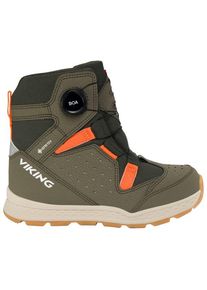 Viking Espo Reflex Warm GTX BOA Winterschuhe Kinder Alltag (Gr 39 |oliv |wasserdicht)