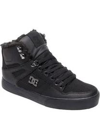 Sneakerboots DC Shoes "PURE HIGH-TOP WC WNT", Herren, Gr. 42, schwarz (schwarz, schwarz, schwarz), Leder, unifarben, Schuhe Sneakerboots, Winterschuhe, Winterboots, Schn&uuml;rboots, Wintersneaker, gef&uuml;ttert