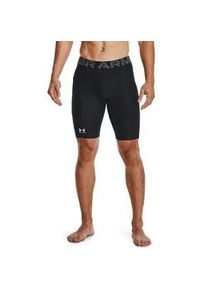 Trainingsshorts Under Armour "UA HG ARMOUR LNG SHORTS", Herren, Gr. M, N-Gr, schwarz,, wei&szlig;, Obermaterial: 79% Polyester, 21% Elasthan, Hosen, f&uuml;r vielseitige Aktivit&auml;ten, mit Elasthan-Anteil, leichtes Material