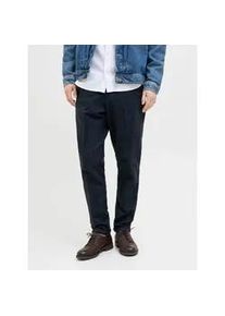 Jack & Jones Chinohose JACK & JONES "JPSTACE HENRY CHINO SN", Herren, Gr. 30, L&auml;nge 32, blau (navy blazer detail:herringbone), Web, Obermaterial: 72% Baumwolle, 17% Polyester, 9% Viskose, 2% Elasthan, meliert, regular fit, Hosen Chinohose