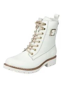 Winterstiefelette Rieker, Damen, Gr. 41, wei&szlig;, Lederimitat, unifarben, Schuhe Winterstiefelette, mit Rei&szlig;verschluss und wasserabweisender RiekerTEX-Membran
