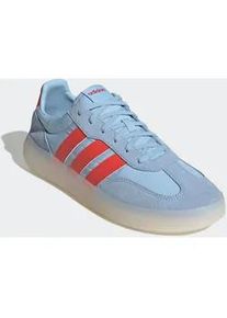 Sneaker Adidas SPORTSWEAR "BARREDA DECODE", Herren, Gr. 38,5, wei&szlig; (clear sky, bright rot, core wei&szlig;), Leder, Textil, Schuhe Sneaker, inspiriert vom Design des Adidas handball spezial