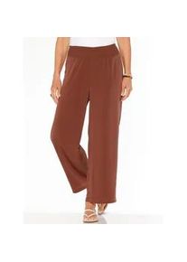 Schlupfhose Classic Basics, Damen, Gr. 54, Normalgr&ouml;&szlig;en, rot (rotbraun), 100% Polyester, unifarben, Hosen Schlupfhose