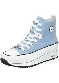Sneaker Rieker "Rieker Sneaker Textil", Damen, Gr. 39, blau (sky), Textil, Schuhe Sneaker