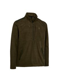 Deerhunter Climate 1/2-Zip Fleece with 375 Technology Fleecejacke Herren (Gr XL |oliv/braun)