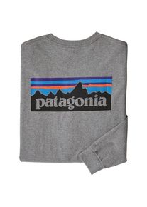 Patagonia L/S P-6 Logo Responsibili-Tee Longsleeve Men (Gr XL |grau)