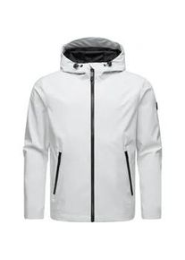Softshelljacke Ragwear "Shellwie", Herren, Gr. XXL (56), wei&szlig;, Obermaterial: 100% Polyester; Futter: 100% Polyester, gerade h&uuml;ftbedeckend, &Auml;rmel ohne &Auml;rmelschlitz Windstopperb&uuml;ndchen mit Gummizug, Jacken Softshelljacke, Wasserdichte Herren &Uuml;bergangsjacke mit Kapuze