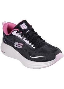 Sneaker Skechers "VAPOR FOAM-SMOOTH RIDE", Damen, Gr. 41, schwarz (schwarz, rosa), Textil, Schuhe Sneaker, Trainingsschuh, Schn&uuml;rschuh in veganer Verarbeitung