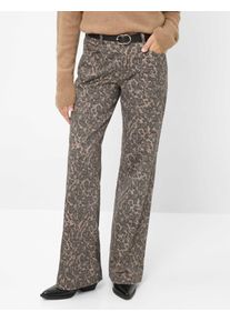 Brax Damen Five-Pocket-Hose Style MAINE CLEAN DARK CHOCOLATE, denim dunkelbraun, Gr. 40K