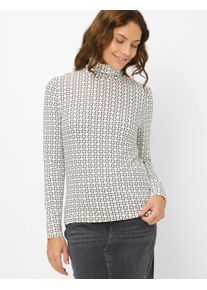 Brax Damen Shirt Style CARINA L soft ecru, cremeweiß, Gr. 42