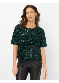 Brax Damen Shirt Style CARA S midnight forest, dunkelgrün, Gr. 46