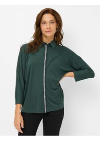 Brax Damen Shirt Style CELIA M midnight forest, dunkelgrün, Gr. 40