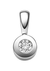 Adelia&acute;s Kettenanh&auml;nger ADELIA ́S "Damen 585 Wei&szlig;gold Anh&auml;nger mit Diamant Brillant &Oslash; 5,5 mm", silber, Schmuckanh&auml;nger, Damen, 0,1 VVS = sehr sehr kleine Einschl&uuml;sse, Diamanten Gold Wei&szlig;gold 585, Diamanten, Gold, Wei&szlig;gold 585, Kettenanh&auml;nger, mit Diamant / Brillant f&uuml;r Damen