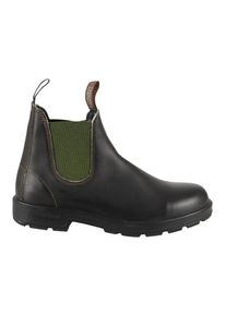 Blundstone Stiefel - Leather Boots With Contrasting Olive Green Elastic - Gr. 8 - in Braun - f&uuml;r Damen