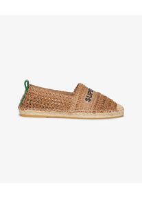 Superdry Damen Raffia Espadrilles mit Stickerei Beige - Gr&ouml;&szlig;e: 37 2179422300015F38033