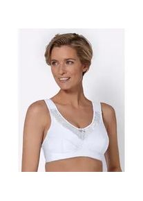 Entlastungs-BH SuSa, Damen, Gr. 120, Cup D, wei&szlig;, 55% Polyamid, 39% Baumwolle, 6% Elasthan, BHs BH Entlastungs-BH B&uuml;gelloser-BH
