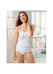 Achselhemd Comazo, Damen, Gr. 50, 2 Stk., Normalgr&ouml;&szlig;en, wei&szlig;, 98% Modal, 2% Elasthan, Unterhemden