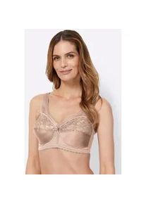 Entlastungs-BH Glamorise, Damen, Gr. 110, Cup G, beige (puder), 50% Polyamid, 40% Polyester, 10% Elasthan, BHs Entlastungs-BH