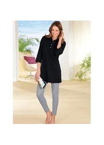 Longshirt "Longshirt", Damen, Gr. 56, schwarz, 100% Baumwolle, unifarben, Shirts Longshirt