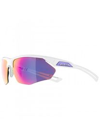 Alpina Nylos HR Ceramic Mirror S3 Fahrradbrille (weiß/rosa)