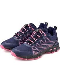 Sneaker Lascana ACTIVE "Outdoorschuh, Halbschuh, Trekkingschuh, Wanderschuhe", Damen, Gr. 40, blau (blau, pink), Obermaterial: 100% Synthetik. Decksohle: 100% Textilmaterial. Futter: 100% Textilmaterial. Laufsohle: 100% Synthetik, mehrfarbig, Schuhe Sneaker, mit wasserabweisender Comfortex-Membrane und elastischer Schn&uuml;rung