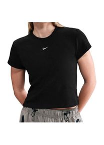 Nike Sportswear Tight Ribbed S/S T-Shirt Funktionsshirt Damen (Gr S |schwarz)