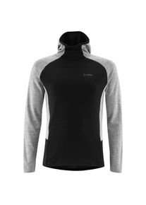 Löffler Löffler Hoody Transtex Merino Merinolongsleeve Men (Gr 48 |schwarz/grau)