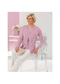 Classic Dog Cardigan CLASSIC, Damen, Gr. 46, rosa (ros&eacute;), 100% Polyacryl, unifarben, Strickjacken