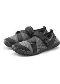 Aquaschuh Venice Beach "Badelatsche, Badeschuhe, Badeschlappe, Wasserschuh, leichter Slipper", Damen, Gr. 38, grau (dunkelgrau), Obermaterial: 100% Textilmaterial. Decksohle: 100% Textilmaterial. Futter: 100% Textilmaterial. Laufsohle: 100% Synthetik, unifarben, Schuhe, schnelltrocknend mit ultraleichter Sohle VEGAN