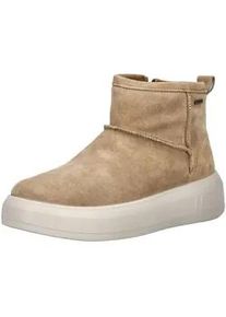 Ankleboots Legero "Legero Stiefelette Veloursleder", Damen, Gr. 37,5, beige, Veloursleder, Schuhe Ankleboots