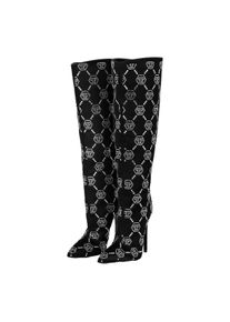 Philipp Plein Stiefeletten - Stiefel Monogram Mit Schmucksteinen - Gr. 36 (EU) - in Schwarz - f&uuml;r Damen