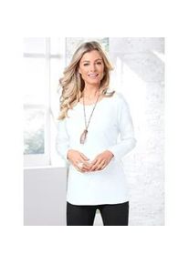 Langarmshirt Classic Basics "Shirt", Damen, Gr. 38, wei&szlig;, 100% Baumwolle, unifarben, Rundhals, Shirts Langarmshirt