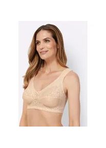 w&auml;schepur Entlastungs-BH W&Auml;SCHEPUR, Damen, Gr. 80, Cup D, beige (elfenbein), 90% Polyamid, 10% Elasthan, BHs Entlastungs-BH